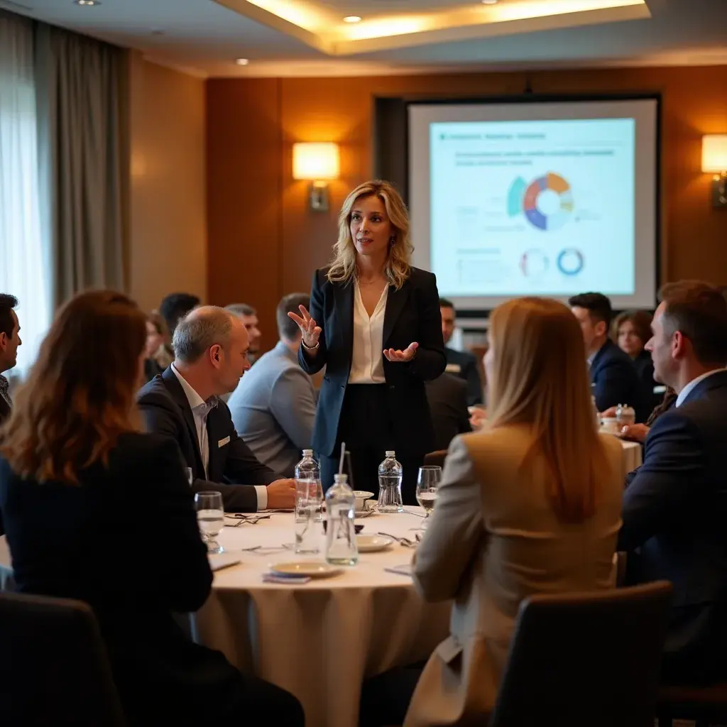 Professional business solutions illustration